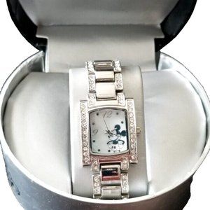 Rare RETIRED & NUMBERED Disney MICKEY MOUSE Women's Bracelet Watch- MK2090- NEW